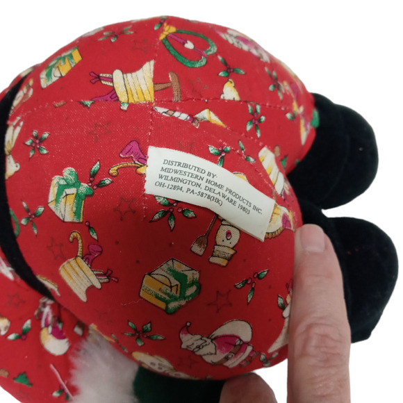 🐭 Vintage Santa Mouse Plush Stuffed Animal Christmas Holiday Decor 🎄🎅🏻 - Picture 8 of 9